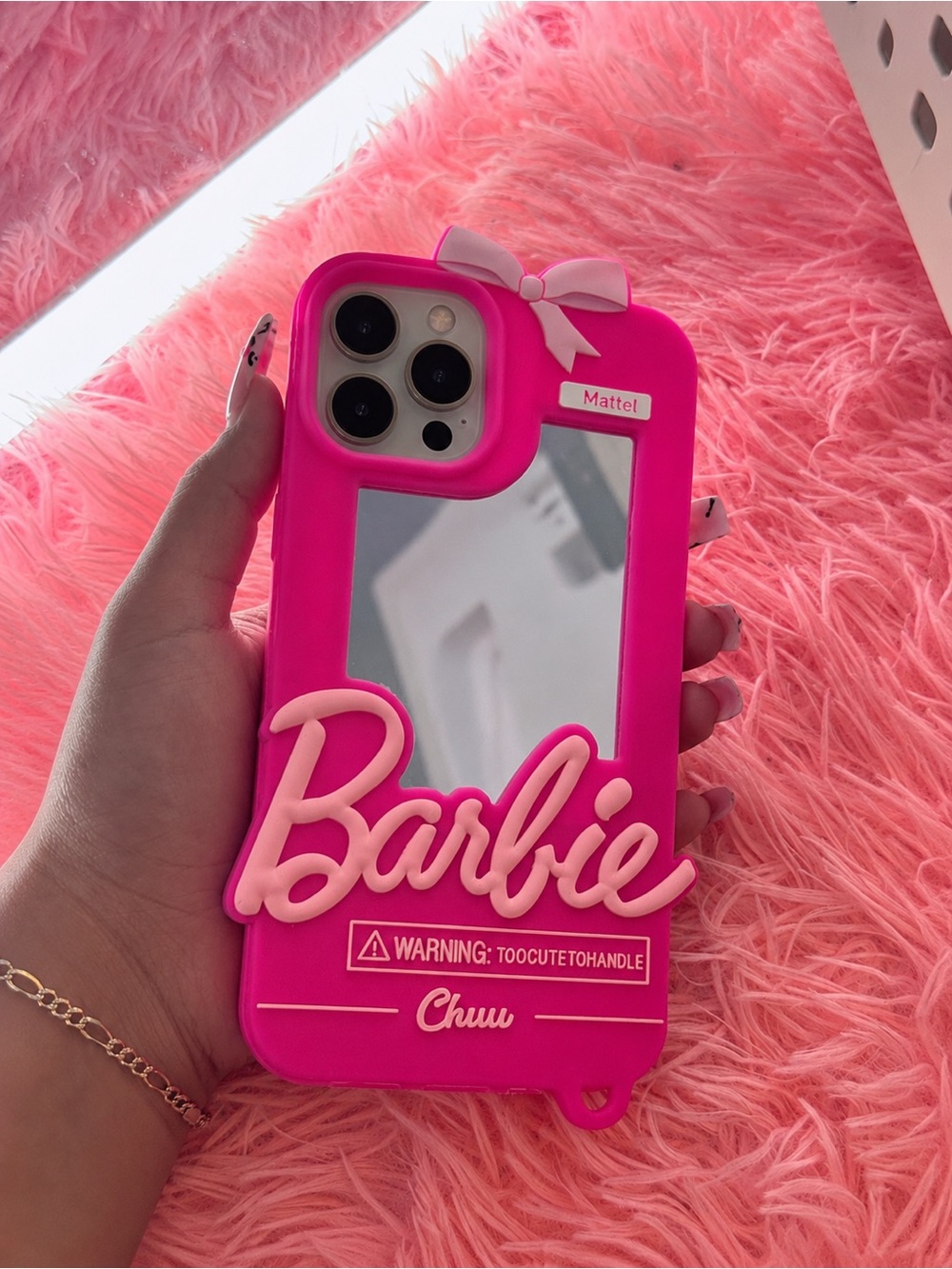 Mattel Barbie Hot Pink Phone Case. 15 pro max